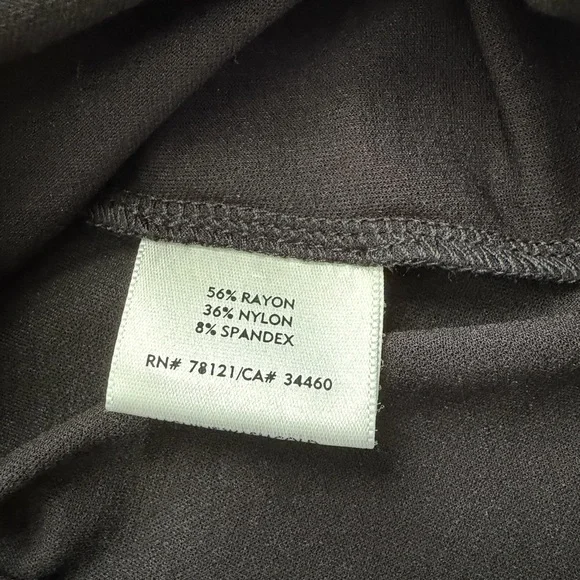 Eileen Fisher NWT Scoop Neck Long Tank Women's Size Medium Black - Picture 7 of 10